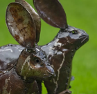 Recycled Metal Hares